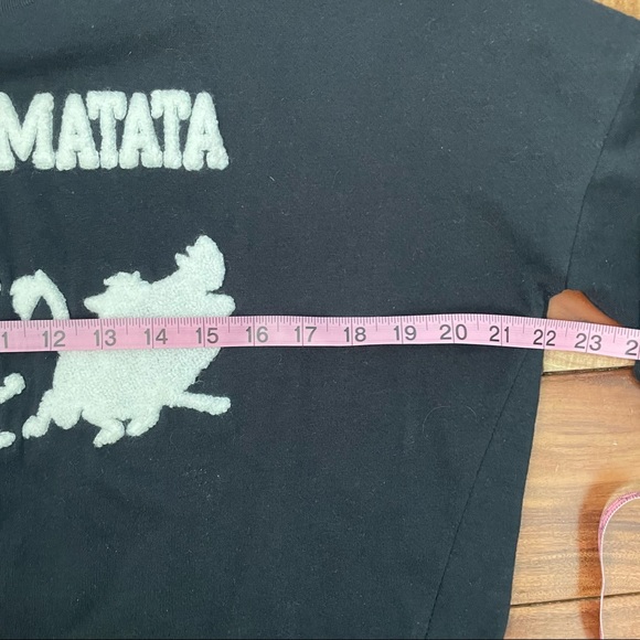 Disney Lion King Hakuna Matata Timon & Pumba Black & White Pullover Sweatshirt - Picture 5 of 7